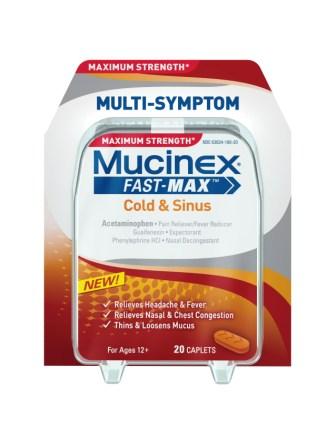 MUCINEX® FAST-MAX® Cold & Sinus Caplets